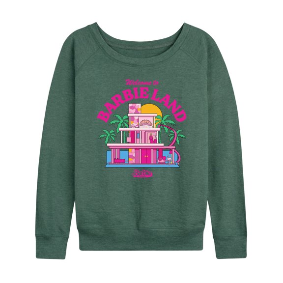 Barbie The Movie - Welcome To Barbie Land - Women's Lightweight French Terry Long Sleeve Shirt