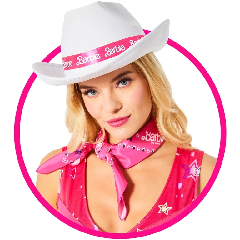 MADD MAXX BARBIE COWGIRT HAT Mattel Barbie Movie Cowboy & Cowgirl White/Pink Accessories  main image 3