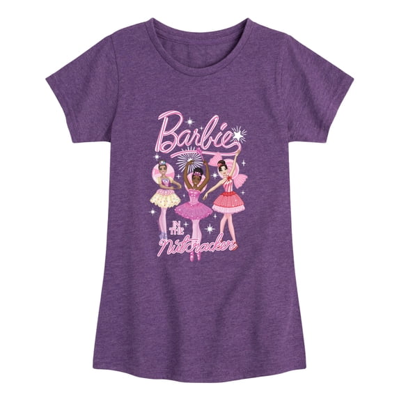 Barbie - The Nutcracker Candy Swirls Girls' Fitted Short Sleeve Graphic T-Shirt