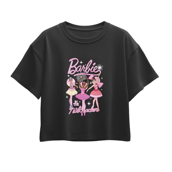 Barbie - The Nutcracker Candy Swirls Short Sleeve Boxy Graphic T-Shirt