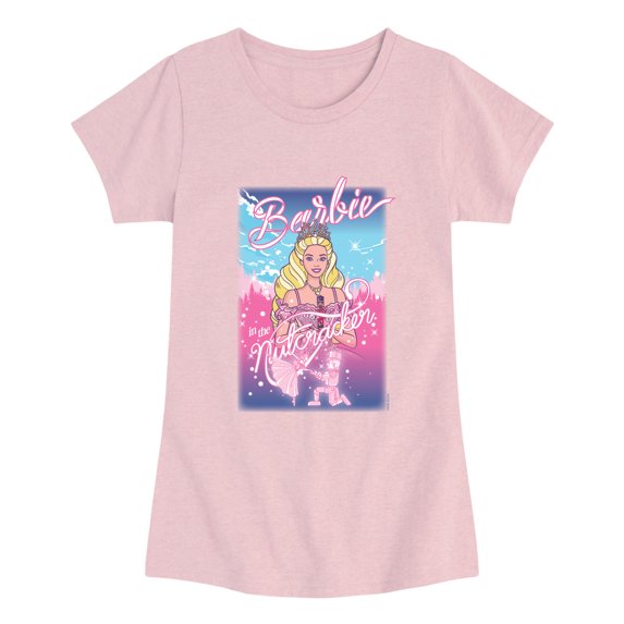 Barbie - The Nutcracker Poster Girls' Fitted Short Sleeve Graphic T-Shirt