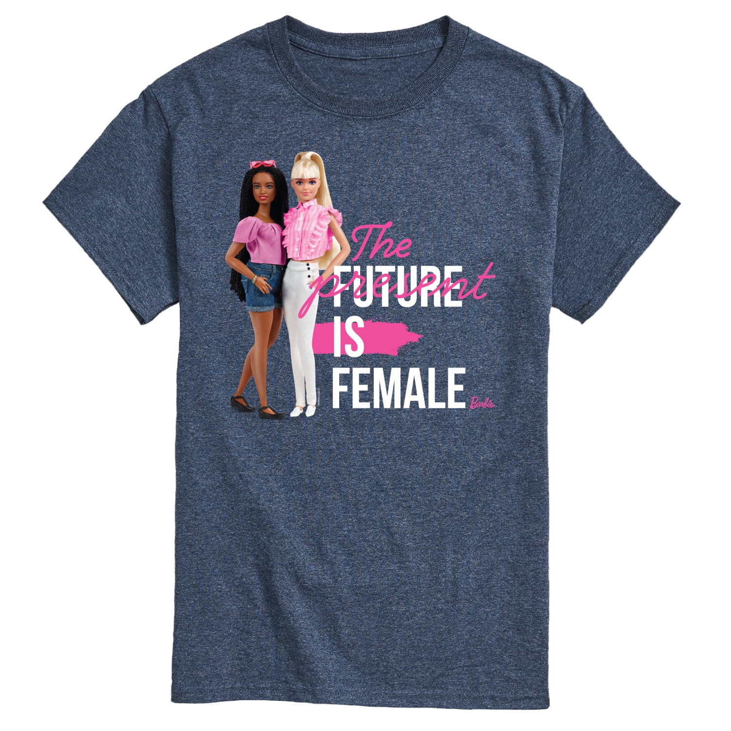 Barbie The Present Future Is Female Men s Short Sleeve Graphic T Shirt