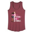 thumbnail image 1 of Barbie - The Present/Future Is Female - Women's Racerback Tank Top, 1 of 4