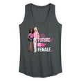 thumbnail image 1 of Barbie - The Present/Future Is Female - Women's Racerback Tank Top, 1 of 4