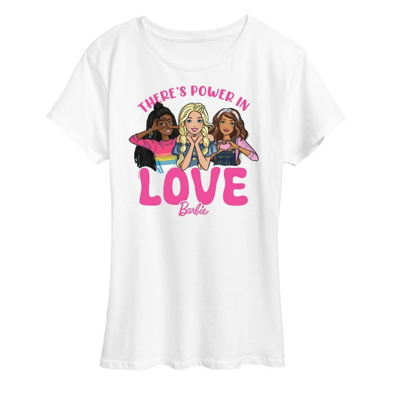 Barbie - Theres Power In Love - Women's Short Sleeve Graphic T-Shirt