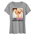 thumbnail image 1 of Barbie - This Barbie Needs Coffee - Women's Short Sleeve Graphic T-Shirt, 1 of 4