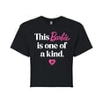 thumbnail image 1 of Barbie - This Barbie is One of a Kind - Juniors Cropped Graphic T-Shirt, 1 of 4
