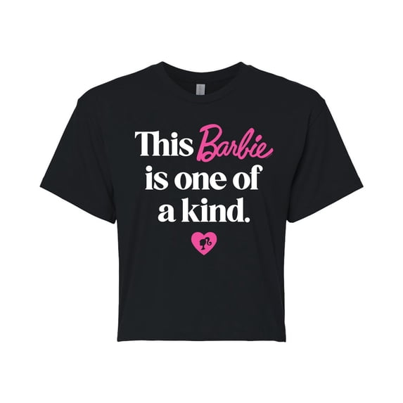 Barbie - This Barbie is One of a Kind - Juniors Cropped Graphic T-Shirt