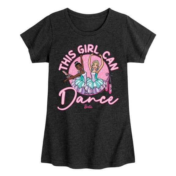 Barbie - This Girl Can Dance  - Girls Fitted Short Sleeve Graphic T-Shirt