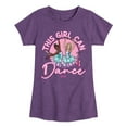 thumbnail image 1 of Barbie - This Girl Can Dance  - Girls Fitted Short Sleeve Graphic T-Shirt, 1 of 5