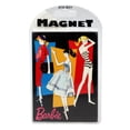 thumbnail image 1 of 2pcs Barbie Three Different Outfits Black Background Rectangle Magnet, 1 of 2