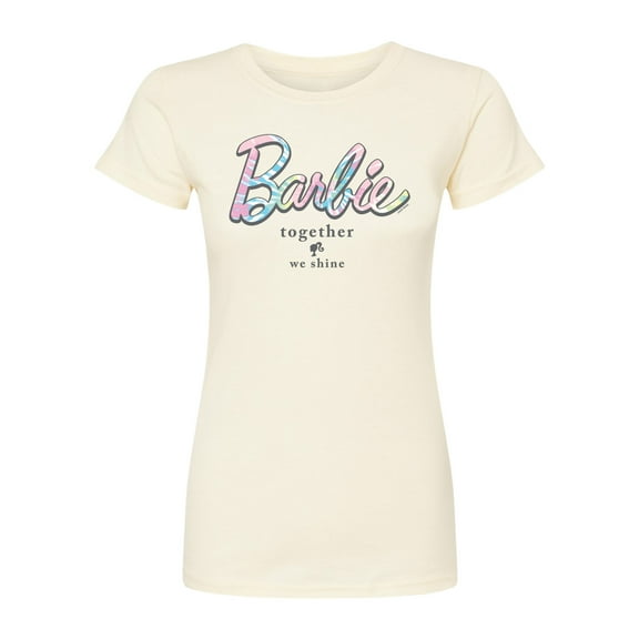 Barbie - Tie Dye Barbie - Juniors Fitted Short Sleeve Graphic T-Shirt
