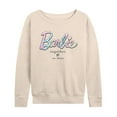 thumbnail image 1 of Barbie - Tie Dye Barbie - Women's French Terry Long Sleeve Pullover, 1 of 4