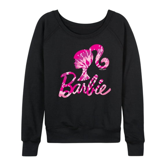 Barbie - Tie Dye Logo - Women's Lightweight French Terry Long Sleeve Shirt