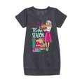 thumbnail image 1 of Barbie - Tis The Season - Toddler And Youth Girls Fleece Dress, 1 of 4