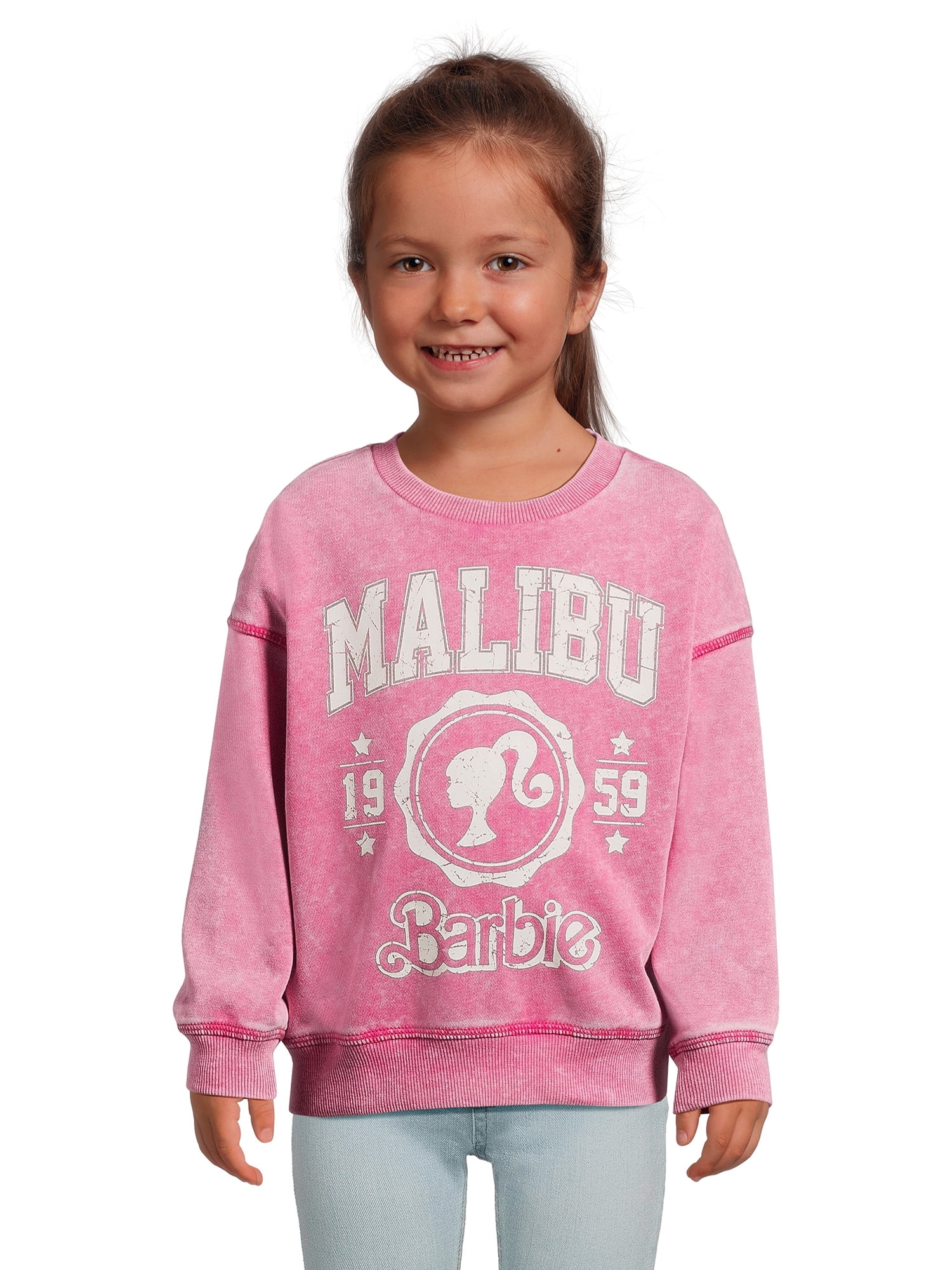 Barbie Toddler Girl Crewneck Sweatshirt, Sizes 2T5T