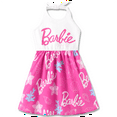 thumbnail image 1 of Barbie Toddler Girls Dresses Graphic Crew Neck Halter A Line Sundress Family Matching Sets Sizes 2-13, 1 of 12