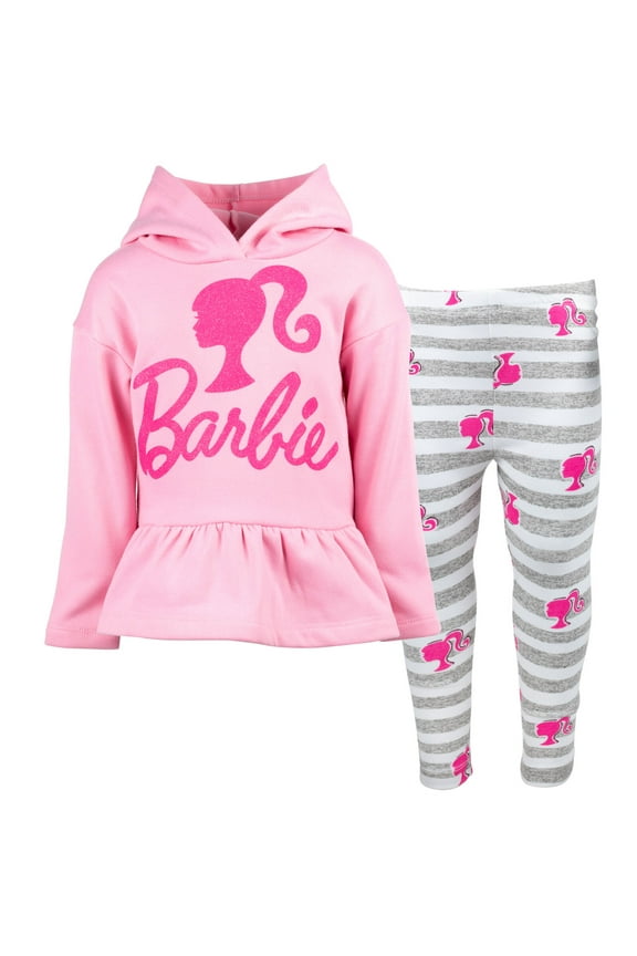 Toddler Girls Fleece Hoodie and Leggings Outfit Set Toddler to Big Kid