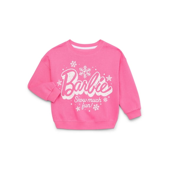 Barbie Toddler Girls Graphic Crewneck Sweatshirt, Sizes 12M-5T