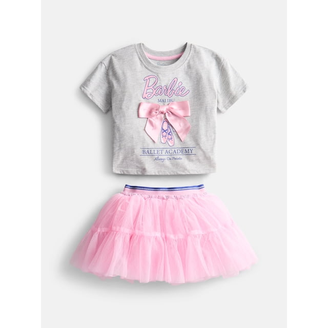 Barbie Toddler Girls Graphic Tee and Tutu Skirt, 2 Piece, Sizes 12M-5T