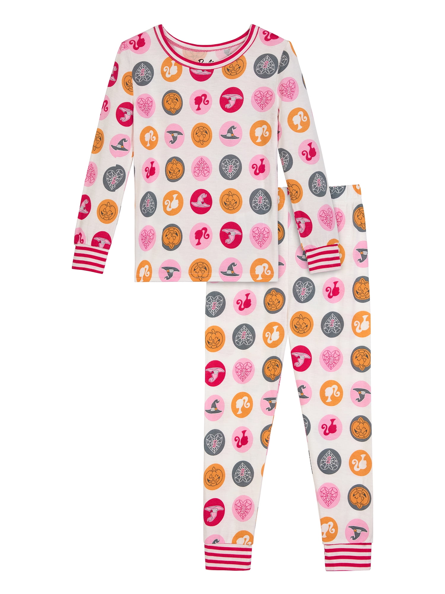Barbie Toddler Girls Halloween Long Sleeve and Sleep Pants Pajama Set, 2-Piece, Sizes 12M-5T