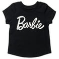 thumbnail image 1 of Barbie Toddler Girls Metallic Print Pullover T-Shirt Toddler to Big Kid, 1 of 5