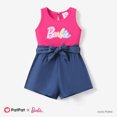 thumbnail image 1 of Barbie Toddler Girls Romper Alphabet with Bowknot Cotton Sleeveless Outfits Girls Fashion Sizes 2-6, 1 of 6