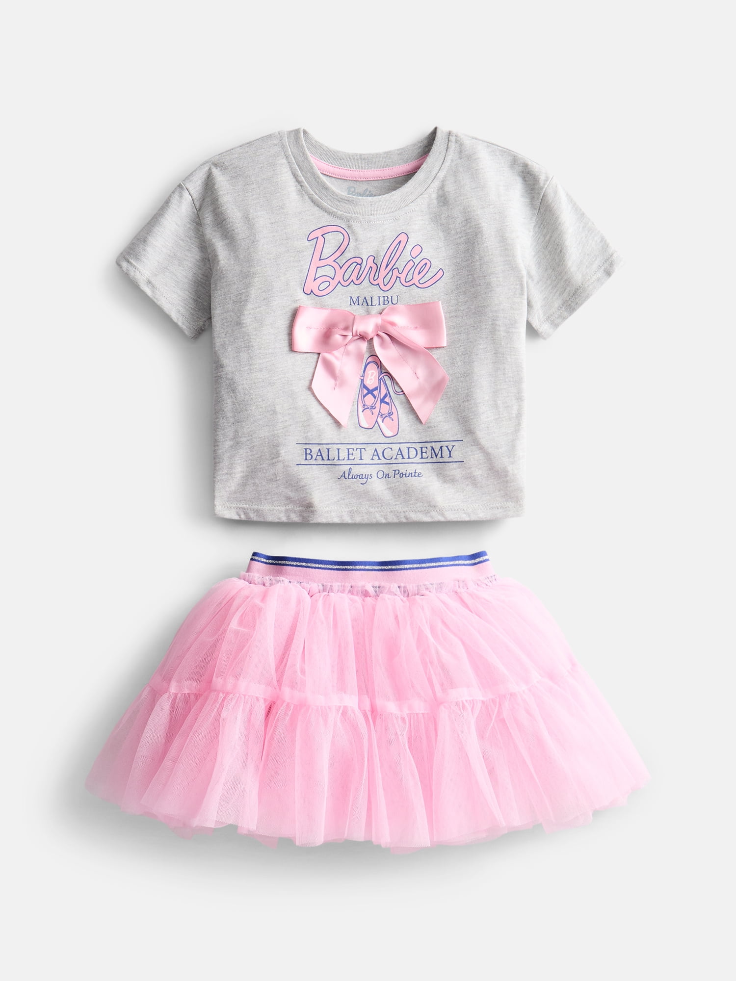 Barbie Toddler Girls Graphic Tee and Tutu Skirt, 2 Piece, Sizes 12M-5T
