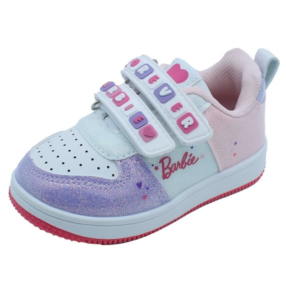 Barbie Toddler Girls' Sneakers - Pink & Lilac Forever Barbie, Size 10