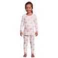 thumbnail image 1 of Barbie Toddler Girls Snug Fit Hacci Long Sleeve Pajama Set, 2-Piece, Sizes 12M-5T, 1 of 5