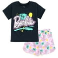 thumbnail image 1 of Barbie Toddler Girls T-Shirt and French Terry Shorts Outfit Set Toddler to Big Kid, 1 of 5
