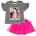thumbnail image 1 of Barbie Toddler Girls T-Shirt and Mesh Tutu Toddler to Big Kid, 1 of 5