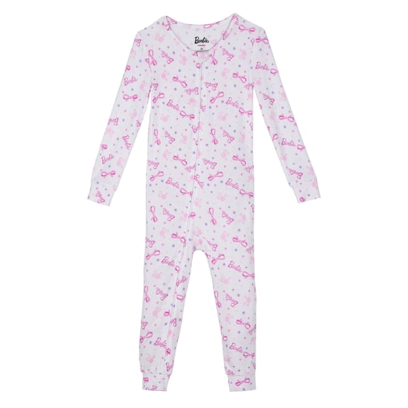 Barbie Toddlers Girls One-Piece Sleeper, Sizes 12M-5T