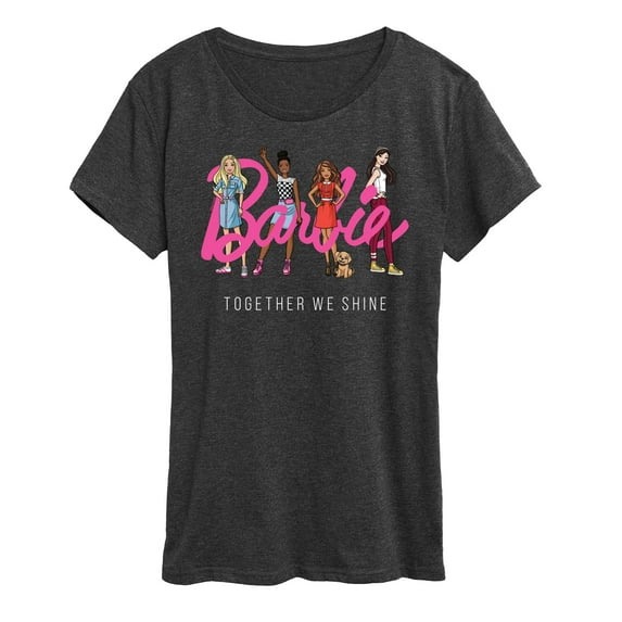 Barbie - Together We Shine - Girl Empowerment - Women's Short Sleeve Graphic T-Shirt