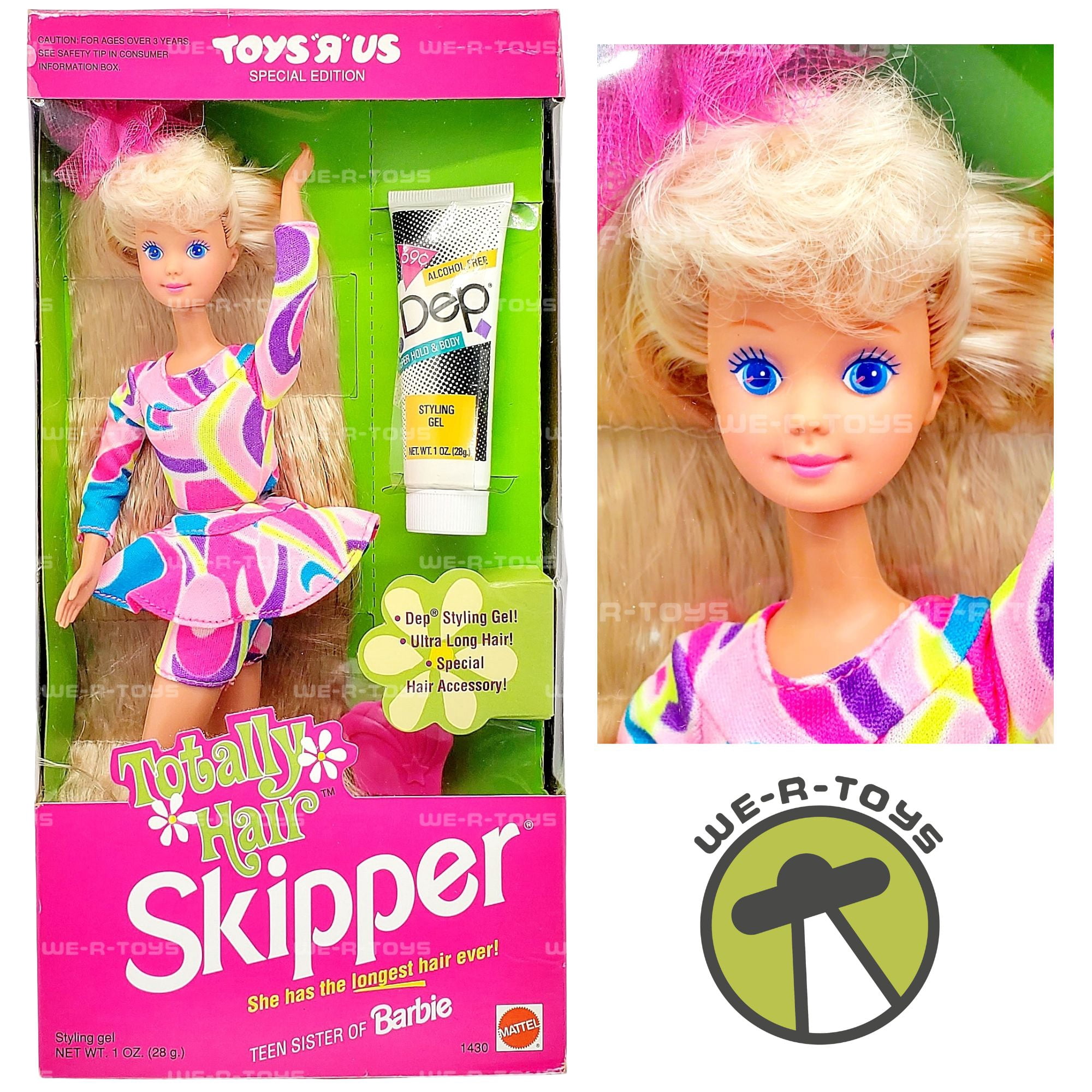 Barbie Totally Hair Skipper Doll Toys R Us Exclusive 1991 Mattel