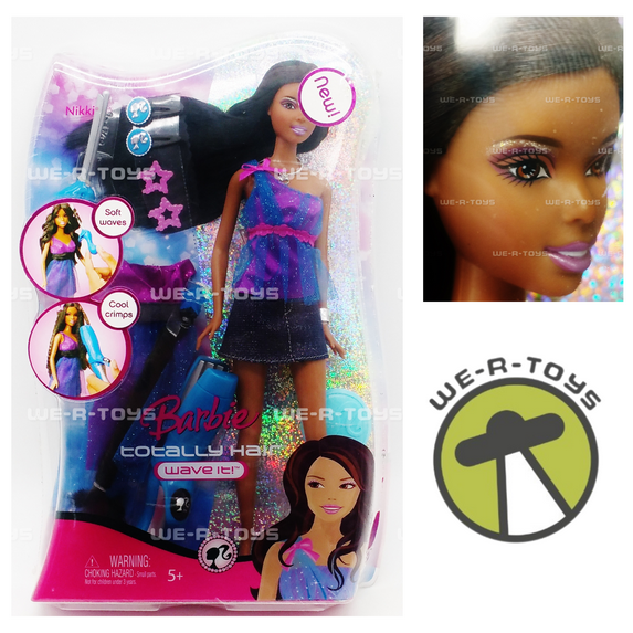 Barbie Totally Hair Wave It! Doll African American Mattel 2008 No M9432 NRFB