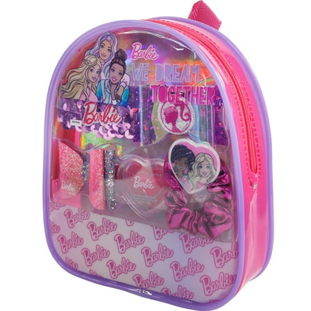 Barbie - Townley Girl Backpack Cosmetic Makeup Set for Girls, Ages 3+