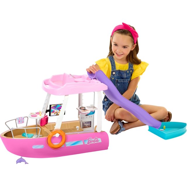 Barbie Toy Boat Playset, Dream Boat with 20+ OceanThemed Accessories