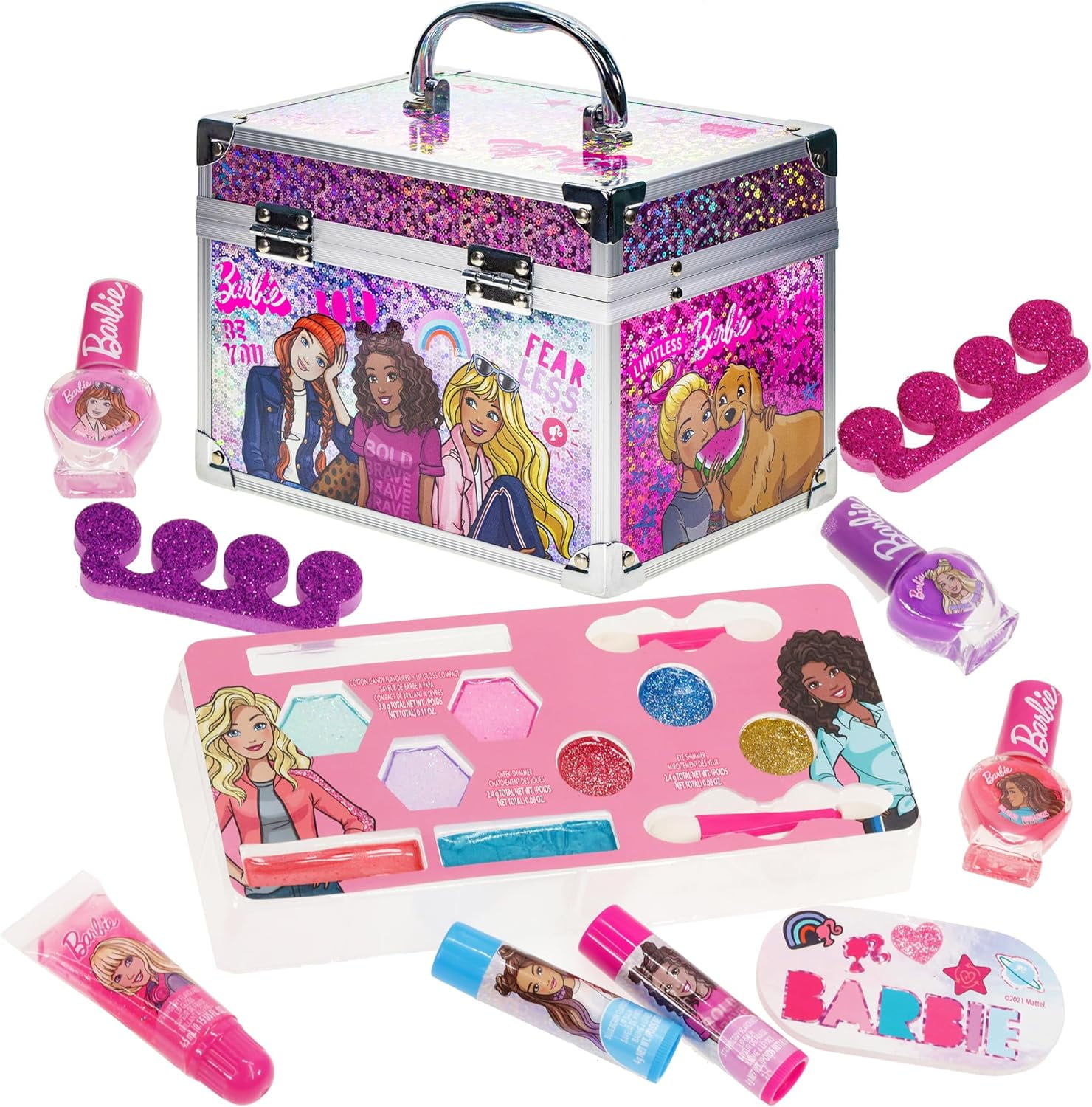Barbie Makeup Box Makeup Toy For Kids Barbie Train Case Makeup Set