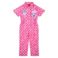 thumbnail image 1 of Barbie Twill Racing Zip Up Coverall Infant to Big Kid, 1 of 3
