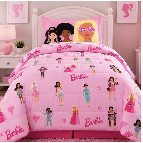 Barbie Twin Comforter 64" x 86"