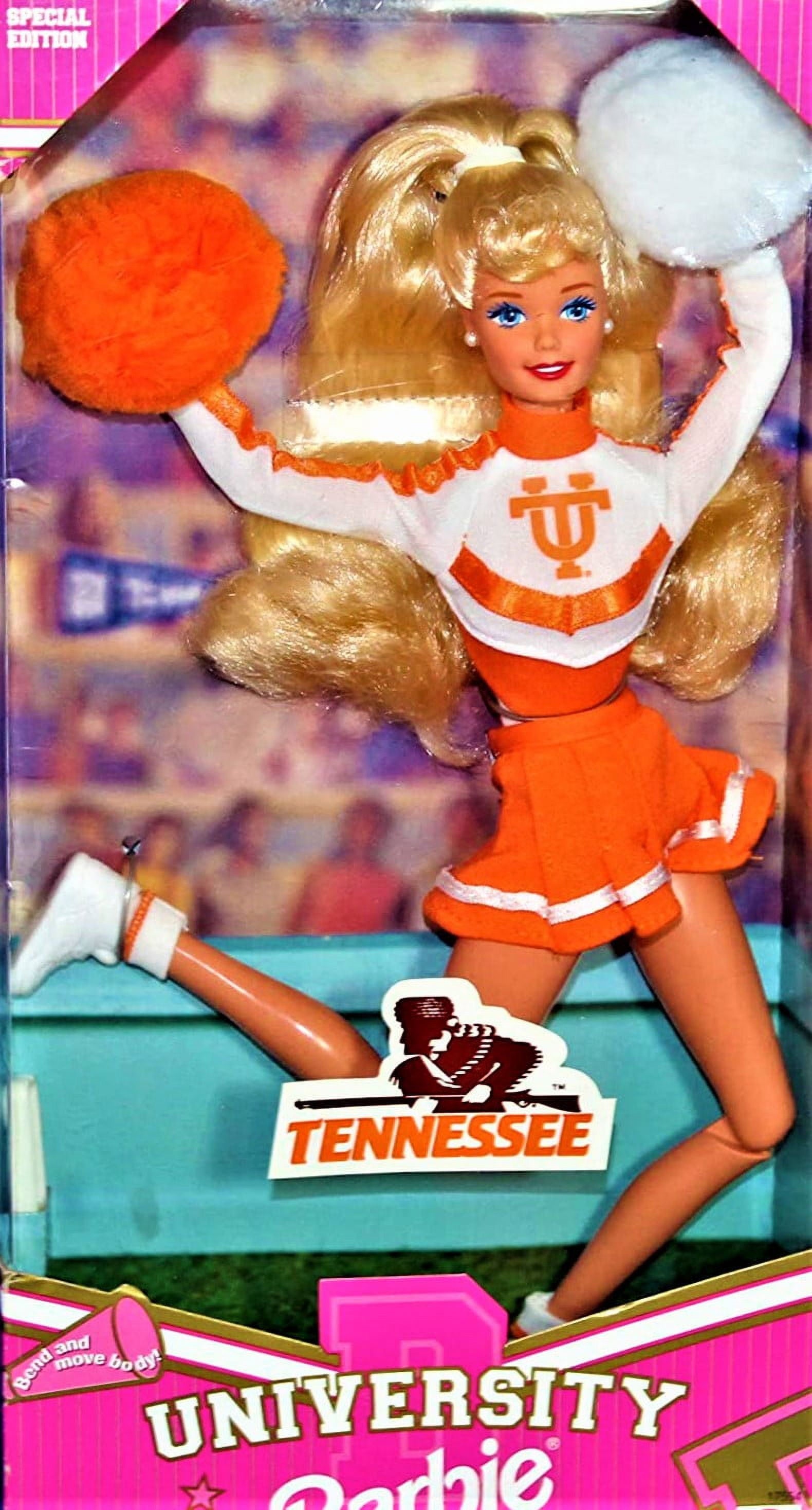Barbie University Barbie Tennessee Cheerleader Poseable Dolls with 