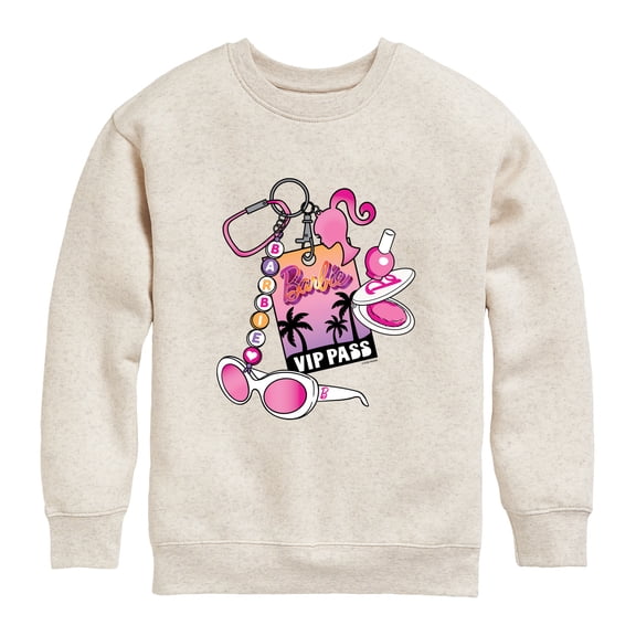 Barbie - VIP Pass - Youth Boys Crew Fleece Sweatshirt