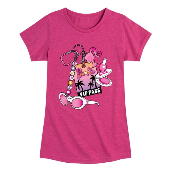 Barbie - VIP Pass - Youth Girls Fitted Short Sleeve T-Shirt