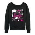 thumbnail image 1 of Barbie -  Valentine's Collage - Women's Lightweight French Terry Long Sleeve Shirt, 1 of 5