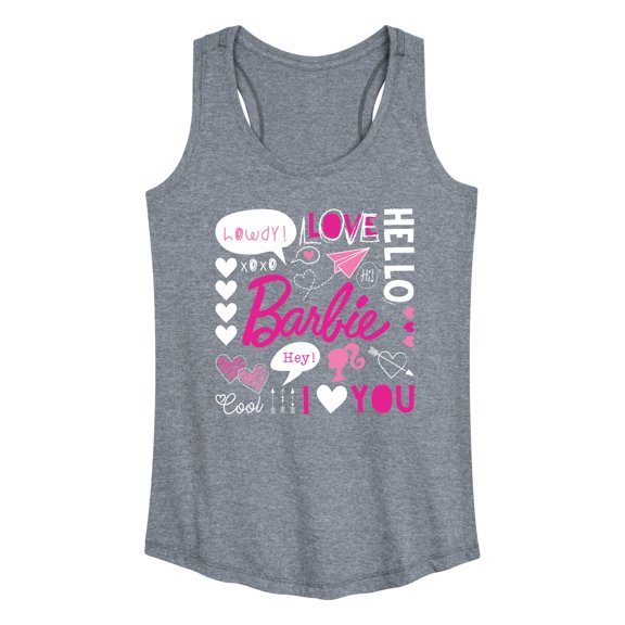 Barbie - Valentine's Collage - Women's Racerback Tank Top