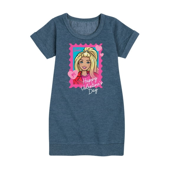 Barbie - Valentine's Day - Barbie Stamped & Delivered - Toddler & Youth Girls Fleece Dress