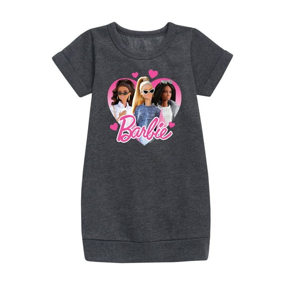 Barbie - Valentine's Day - Boss Babe Girls Group - Toddler & Youth Girls Fleece Dress