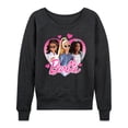 thumbnail image 1 of Barbie - Valentine's Day - Boss Babe Girls Group - Women's Lightweight French Terry Long Sleeve Shirt, 1 of 4