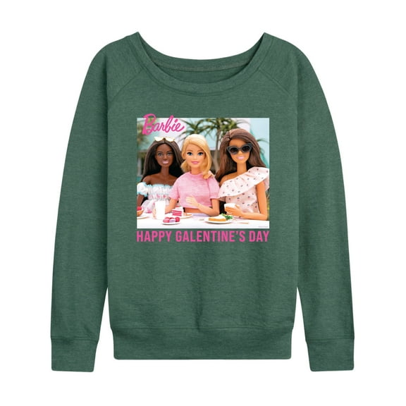 Barbie - Valentine's Day - Happy Galentine's Day Barbies - Women's Lightweight French Terry Long Sleeve Shirt